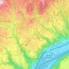 Mappa topografica Tupin-et-Semons, altitudine, rilievo
