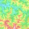 Mappa topografica Sobrescobio, altitudine, rilievo
