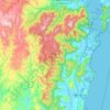 Mappa topografica Parque Estadual da Serra do Tabuleiro, altitudine, rilievo