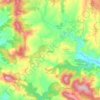 Mappa topografica Ljutice, altitudine, rilievo