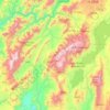 Mappa topografica Gamo Gofa, altitudine, rilievo