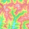 Mappa topografica Lladorre, altitudine, rilievo