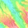 Mappa topografica Francavilla Bisio, altitudine, rilievo