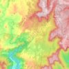Mappa topografica Megalong Valley, altitudine, rilievo