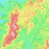 Mappa topografica Martigny-le-Comte, altitudine, rilievo
