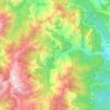 Mappa topografica Ghisoni, altitudine, rilievo