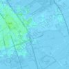 Mappa topografica Delfgauw, altitudine, rilievo