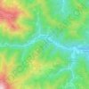 Mappa topografica Pradleves, altitudine, rilievo