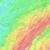 Mappa topografica Doubs, altitudine, rilievo