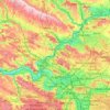 Mappa topografica Val-d'Oise, altitudine, rilievo