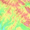 Mappa topografica Pietralunga, altitudine, rilievo