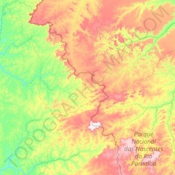 Mappa topografica Lizarda, altitudine, rilievo