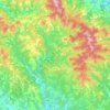 Mappa topografica Gaiole in Chianti, altitudine, rilievo