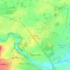 Mappa topografica Thorp Arch, altitudine, rilievo