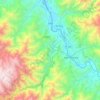 Mappa topografica Sivia, altitudine, rilievo