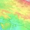 Mappa topografica Éguilles, altitudine, rilievo