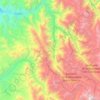 Mappa topografica Paihuano, altitudine, rilievo