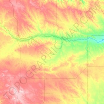 Mappa topografica Whistle Creek Precinct, altitudine, rilievo