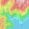 Mappa topografica Porto Albona, altitudine, rilievo