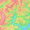 Mappa topografica Toce / Tosa, altitudine, rilievo