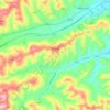 Mappa topografica Carassai, altitudine, rilievo