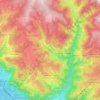 Mappa topografica San Genesio Atesino, altitudine, rilievo
