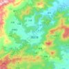 Mappa topografica 园庄镇, altitudine, rilievo