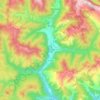 Mappa topografica Broto, altitudine, rilievo