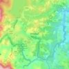 Mappa topografica Monbulk, altitudine, rilievo
