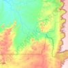 Mappa topografica Lavandeira, altitudine, rilievo