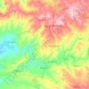 Mappa topografica Bensekrane, altitudine, rilievo