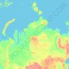 Mappa topografica 西伯利亚联邦管区, altitudine, rilievo