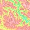 Mappa topografica 安冲乡, altitudine, rilievo