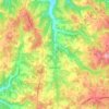 Mappa topografica Saint-Geniès, altitudine, rilievo