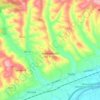 Mappa topografica Monsampolo del Tronto, altitudine, rilievo