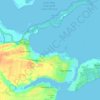 Mappa topografica Eagle Point, altitudine, rilievo