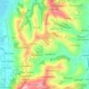 Mappa topografica Canneto Pavese, altitudine, rilievo