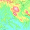 Mappa topografica Boville Ernica, altitudine, rilievo