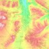 Mappa topografica Ayora, altitudine, rilievo