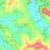 Mappa topografica Cerreto Grue, altitudine, rilievo