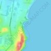Mappa topografica Bateau Bay, altitudine, rilievo
