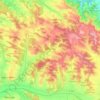 Mappa topografica Generville, altitudine, rilievo