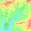 Mappa topografica Charleston, altitudine, rilievo
