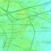 Mappa topografica Noventa Padovana, altitudine, rilievo