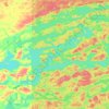 Mappa topografica Quetico Lake, altitudine, rilievo