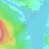 Mappa topografica West Shawnigan Lake Provincial Park, altitudine, rilievo