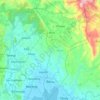 Mappa topografica Baras, altitudine, rilievo