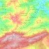 Mappa topografica Harbil, altitudine, rilievo