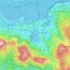 Mappa topografica 灣仔區, altitudine, rilievo