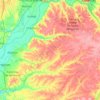 Mappa topografica Chamusca, altitudine, rilievo